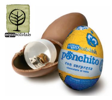 huevo de chocolate con sorpresa Ponchito