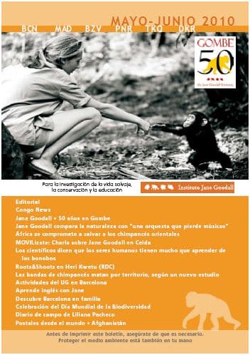 boletin del instituto Jane Goodall