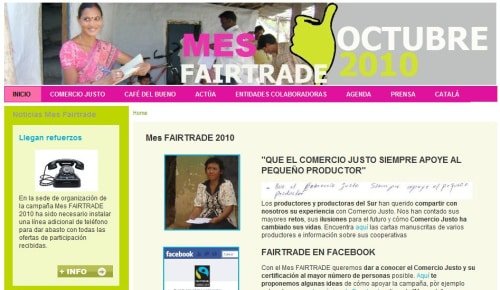 Mes FAIRTRADE Octubre 2010 Mes FAIRTRADE Octubre 2010